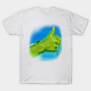 hand of green T-Shirt